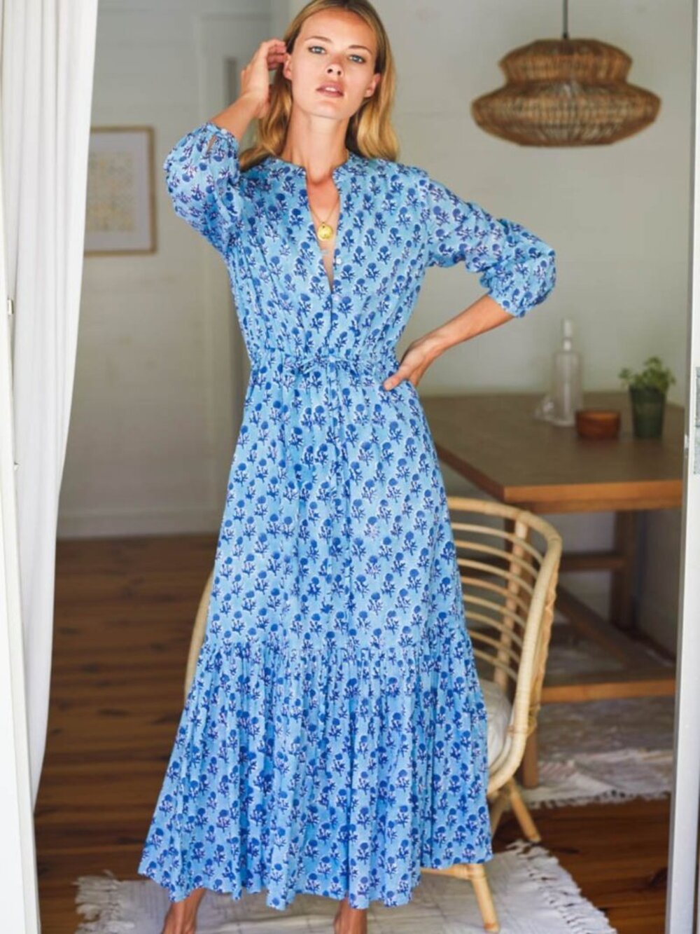 Emerson Fry India Collection Frances Maxi Dress